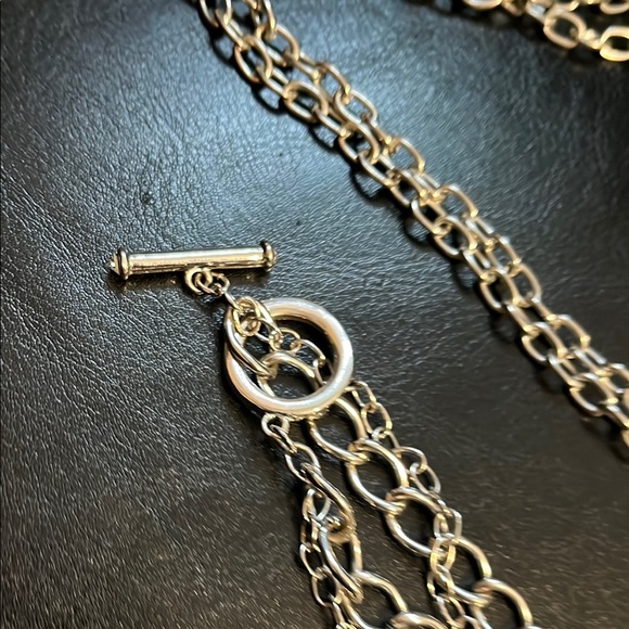 Guess Silver Heart Lock Necklace and Bracelet set - Picture 3 of 4